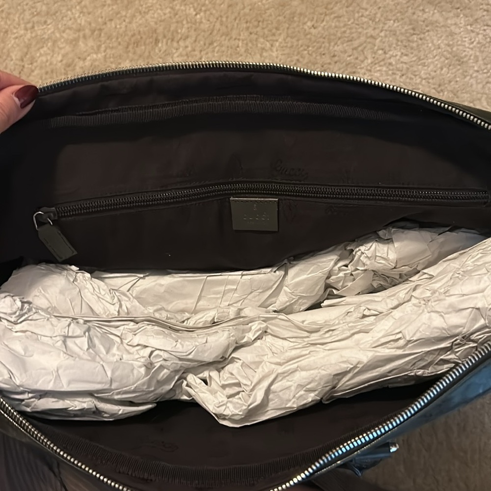Gucci dark  green laptop bag - Picture 4 of 4